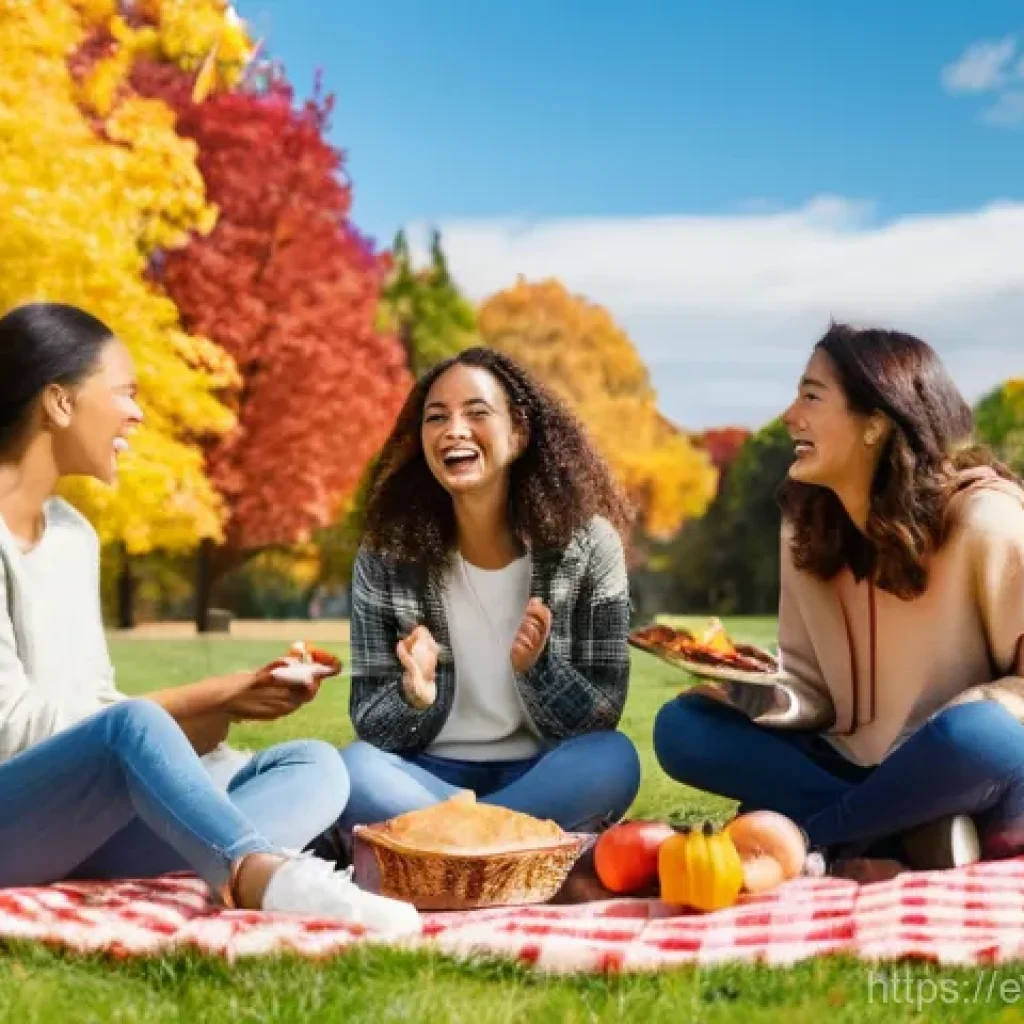 TCF와 DELF 차이점 비교 - **Prompt 1:** A vibrant outdoor picnic scene in a sunny park during autumn. A diverse group of frien...