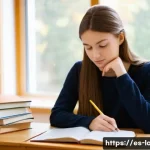 독일어 회화 시험 대비 모의 면접 - **Prompt 1: Focused German Exam Preparation**
    "A young woman in her early twenties, dressed in a...